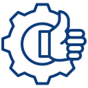 Reliable HVAC delivery icon